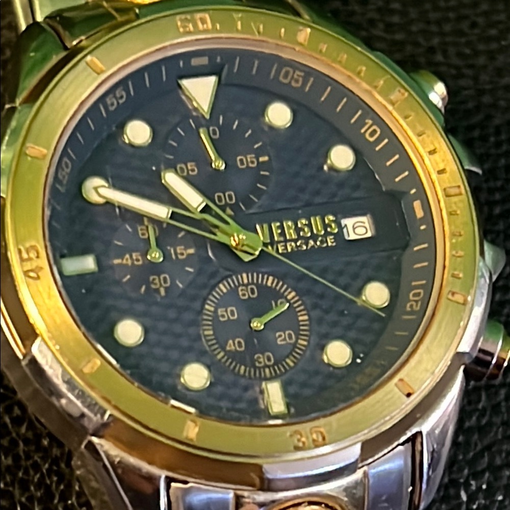 Versus Versace Men's Gold and Silver Watch